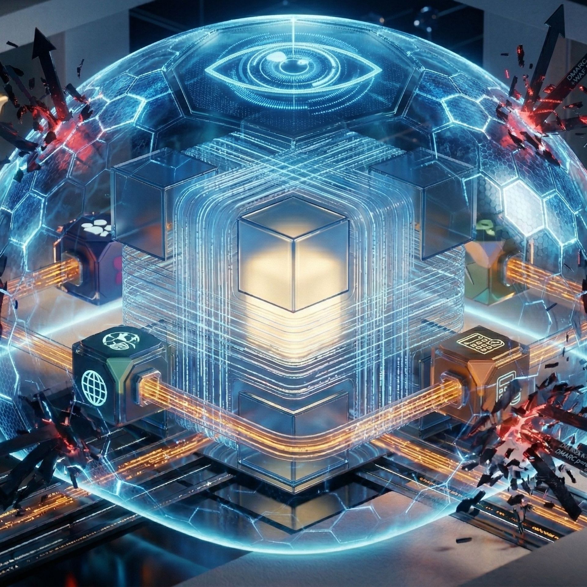 Blindaje DMARC p=reject activo para evitar fraudes de correo